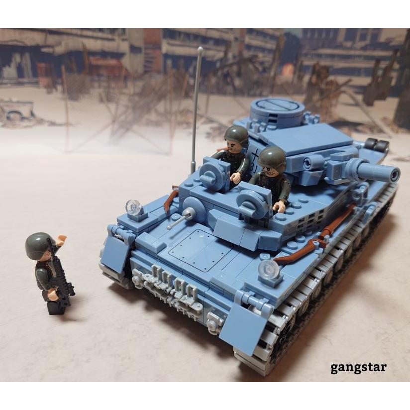 レゴ LEGO ブロック 互換 車 戦車 ドイツ 1/35スケール IV号戦車 4号 