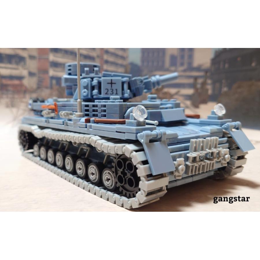 レゴ LEGO ブロック 互換 車 戦車 ドイツ 1/35スケール IV号戦車 4号