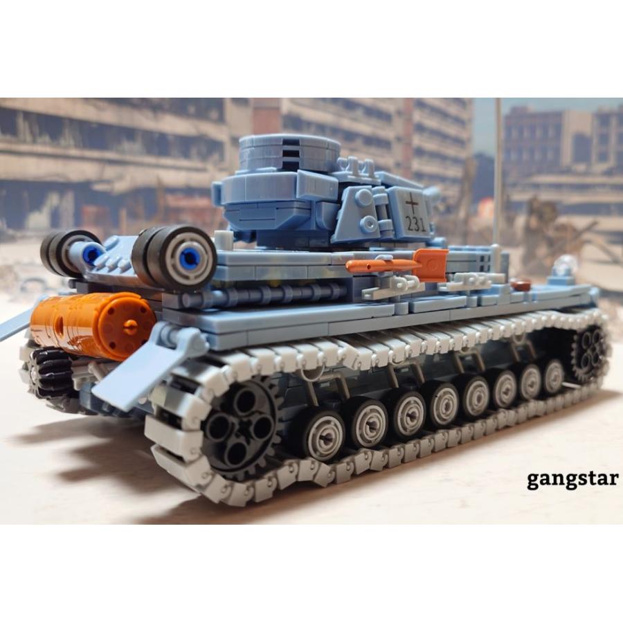 レゴ LEGO ブロック 互換 車 戦車 ドイツ 1/35スケール IV号戦車 4号 