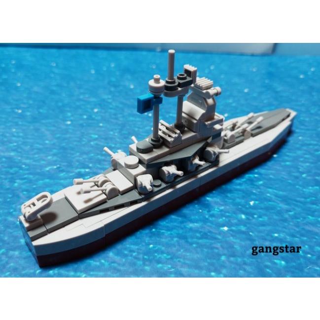 レゴ　LEGO　ブロック　互換　船　戦艦　アメリカ　サウスダコタ級戦艦　ミリタリーブロック｜gangstar｜16