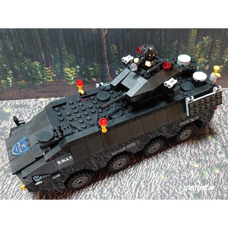 レゴ　LEGO　ブロック　互換　車　装甲車　特殊警察　SWAT　装甲車両　ブロック模型　　国内より発送　｜gangstar｜12