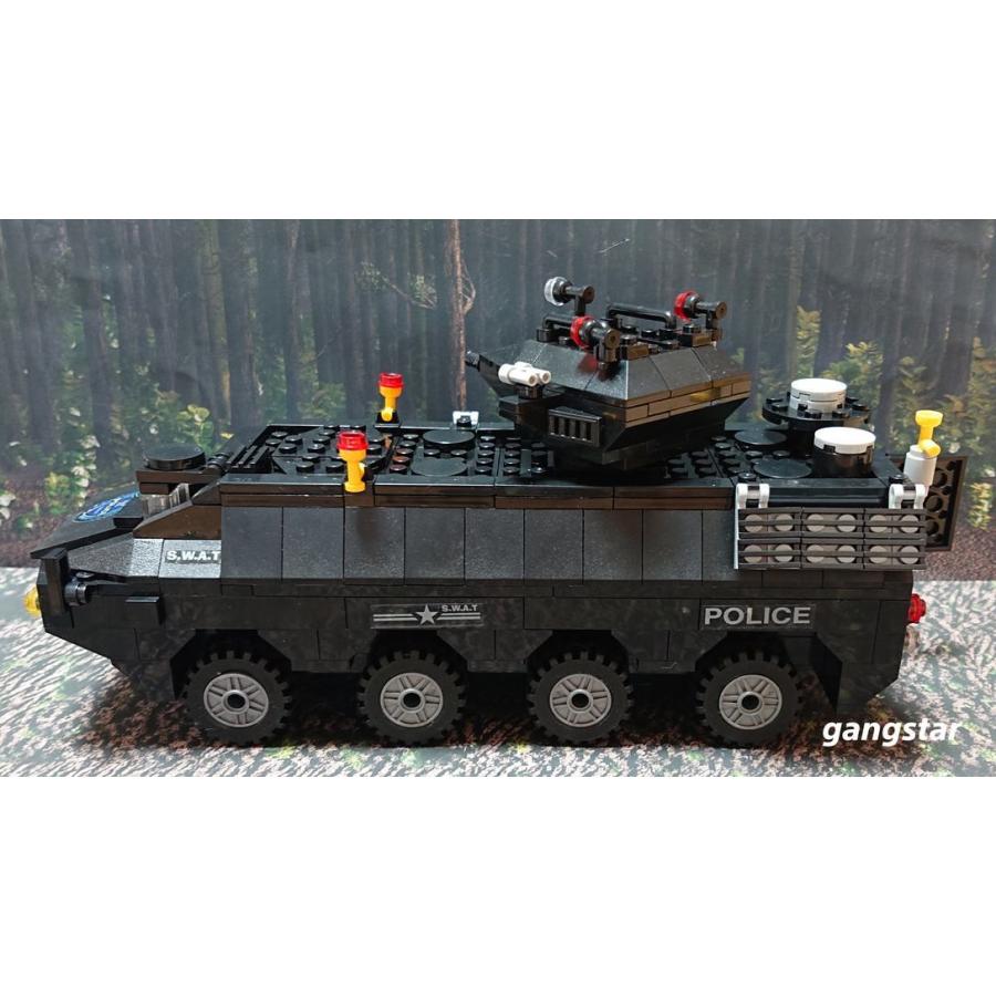 レゴ　LEGO　ブロック　互換　車　装甲車　特殊警察　SWAT　装甲車両　ブロック模型　　国内より発送　｜gangstar｜09