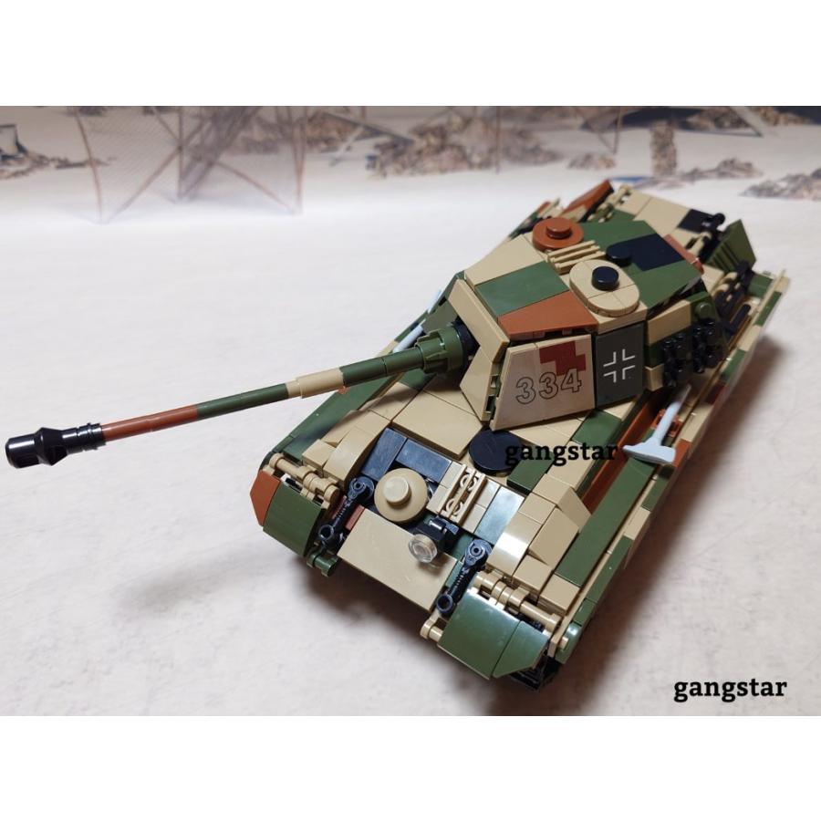 互換品【箱入り】レゴ LEGO ブロック 互換 車 戦車 ドイツ VI号戦車