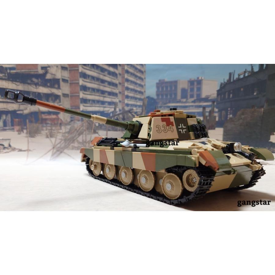 互換品【箱入り】レゴ LEGO ブロック 互換 車 戦車 ドイツ VI号戦車