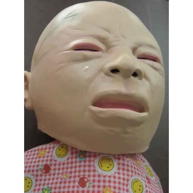 泣き顔の赤ちゃんマスク ベイビークライ 超 面白いかぶりものです 1 玩具問屋 上野屋 通販 Yahoo ショッピング