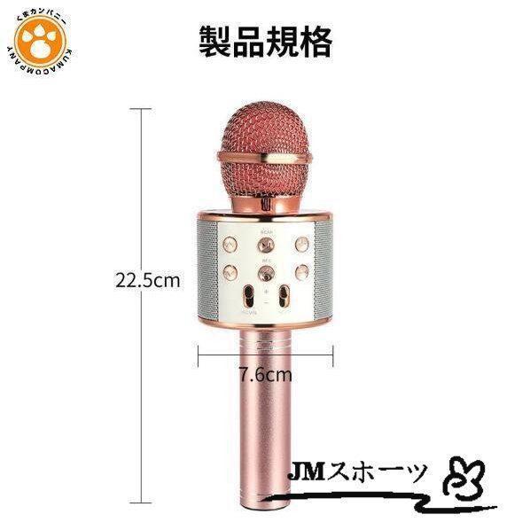 ワイヤレス カラオケ マイク ブルートゥース スピーカー付き 家庭用 一人カラオケ ハンドマイク パーティー キャンプ｜ganso-3103｜12