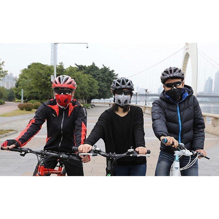 マスクバイク用マスク防塵マスク繰り返し使えるPM2.5ほこり花粉活性炭フィルターバイクアウトドアスポーツサイクリング用｜ganso-3103｜15