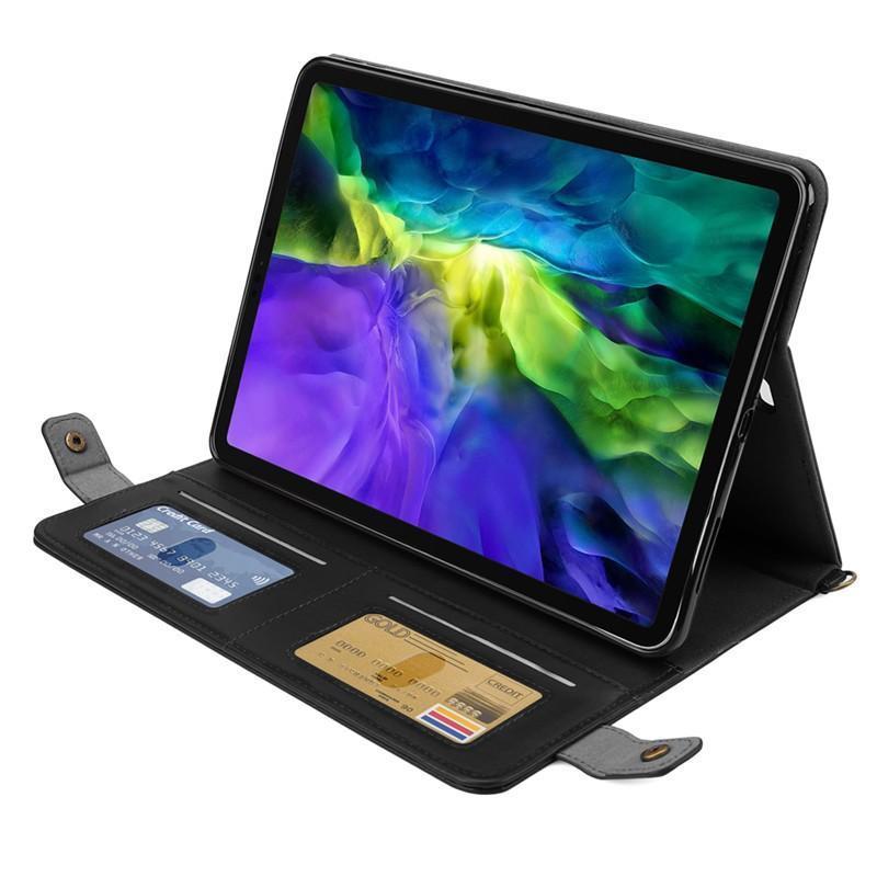 斜め掛け 2023 新型 iPad Pro 11 インチ ケース ショルダーバッグ式 ハンドベルト カード収納 ペンホルダー付き 多機能 アイパッドプロ11 カバー｜ganso-3103｜05