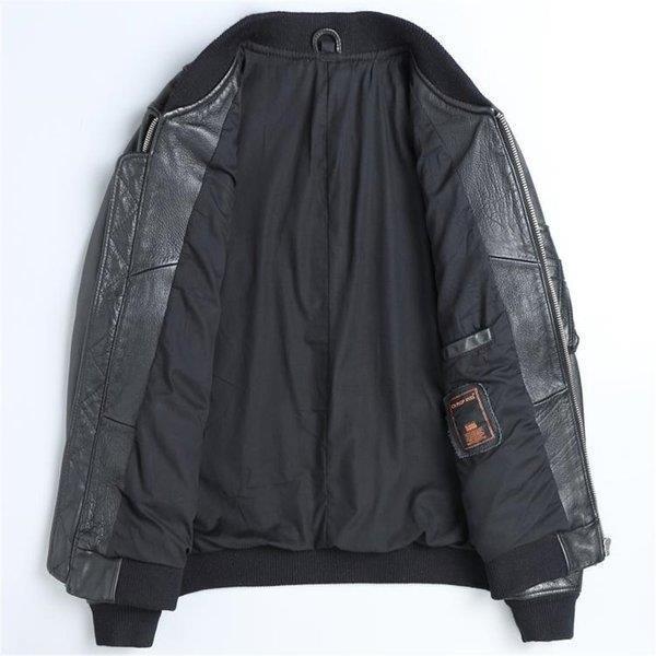 レザージャケット メンズジャケット 本革 ライダース ジャケット 羊革 黒ラム革 -牛革 シングル ダブル ショート丈 バイクジャケットブルゾン MA-1 Gジャンの画像