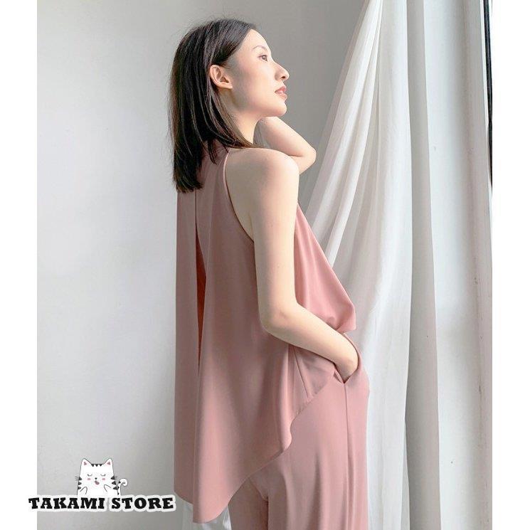 かっこいい パンツドレス パーティードレス レディース 韓国 結婚式 お呼ばれドレス パンツ オールインワン ジャンプスーツ ノースリーブ 黒 白_13