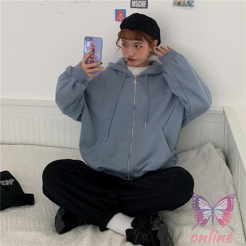 トップス パーカー ゆったり ストレッチ レディース きれいめジップパーカー カーディガン フード付き 長袖 秋服 着痩せ 羽織 体型カバー | ブランド登録なし | 04