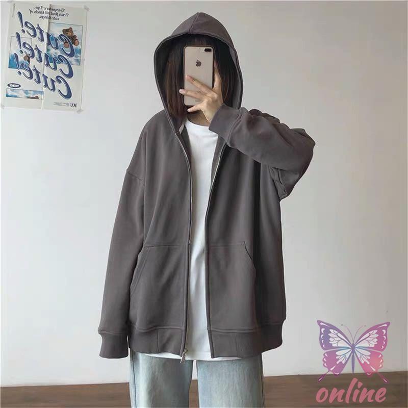 トップス パーカー ゆったり ストレッチ レディース きれいめジップパーカー カーディガン フード付き 長袖 秋服 着痩せ 羽織 体型カバー | ブランド登録なし | 08