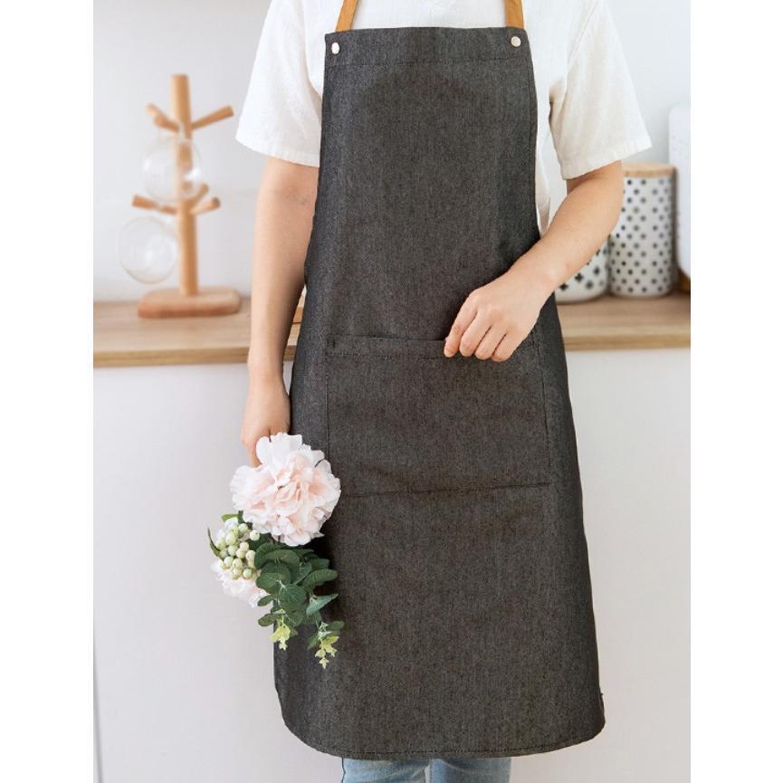 エプロン おしゃれ 保育士 かわいい 大きいサイズ カフェ デニム リネン メンズ レディース apron｜ganso-3103｜03