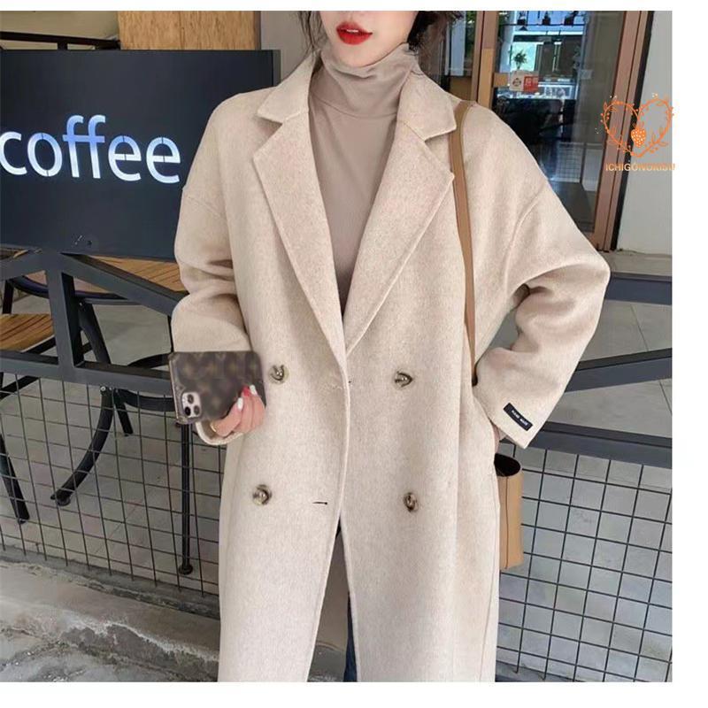 チェスターコート ラシャ レディース ロングコート コート 冬秋 トレンチコート シンプル アウター ウール 着痩せ お洒落 上品 30代40代50代_7