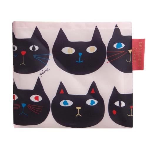 2WAYエコバッグ ミミココモモ DESIGNERS JAPAN 猫顔柄 |  | 01