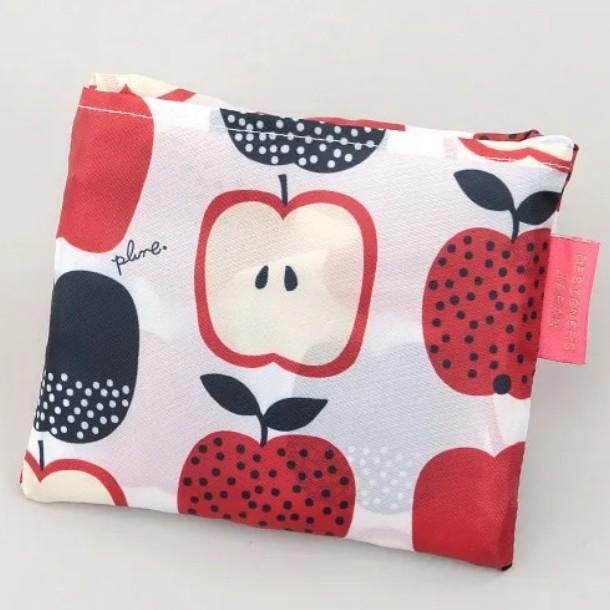 2WAYエコバッグ 赤青りんご アップル DESIGNERS JAPAN 果物 |  | 01