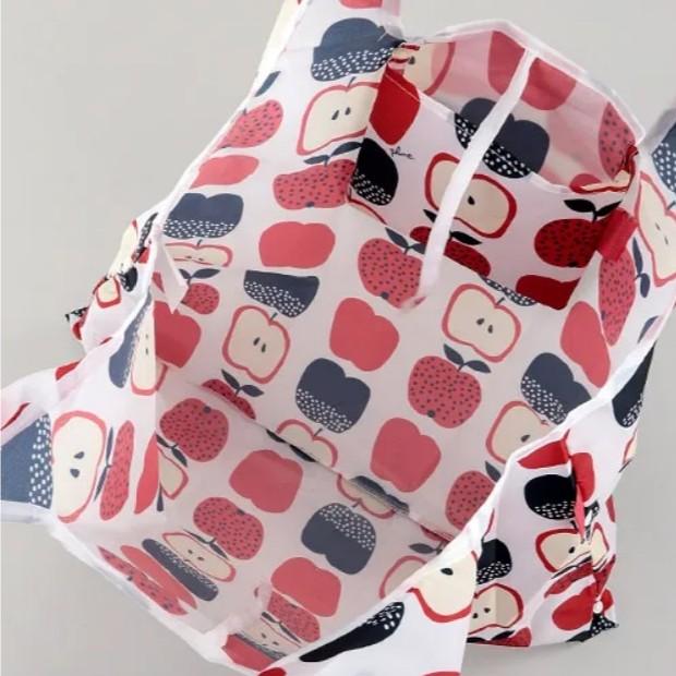 2WAYエコバッグ 赤青りんご アップル DESIGNERS JAPAN 果物 |  | 03