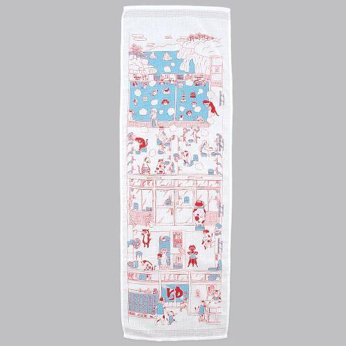 kontex（コンテックス） てぬぐいタオル 布ごよみ 猫の湯 今治の日本製