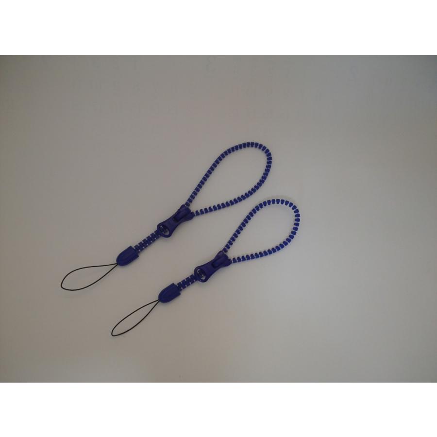 YKK ファスナーハンドストラップ ネイビー ジッパーストラップ やや長め ファスナーストラップ 携帯ストラップ 日本製 | 