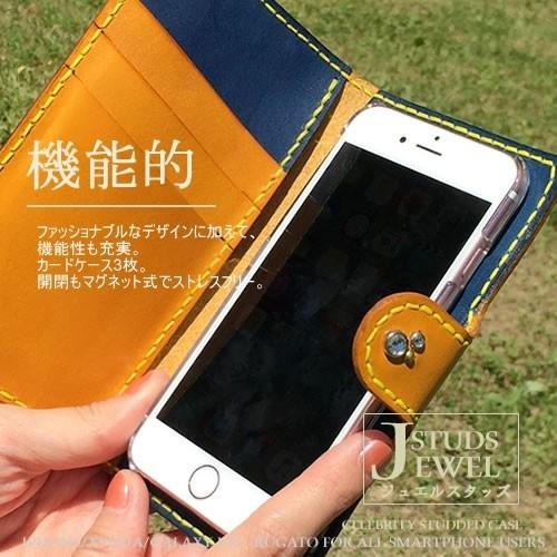 GALAXYS24ケース ブランド 手帳型 ギャラクシーS24 S23 ケース 本革 Galaxys24Ultraケース ビジュー Galaxys24Ultra スタッズ キラキラ 左利き可｜gansocase｜08