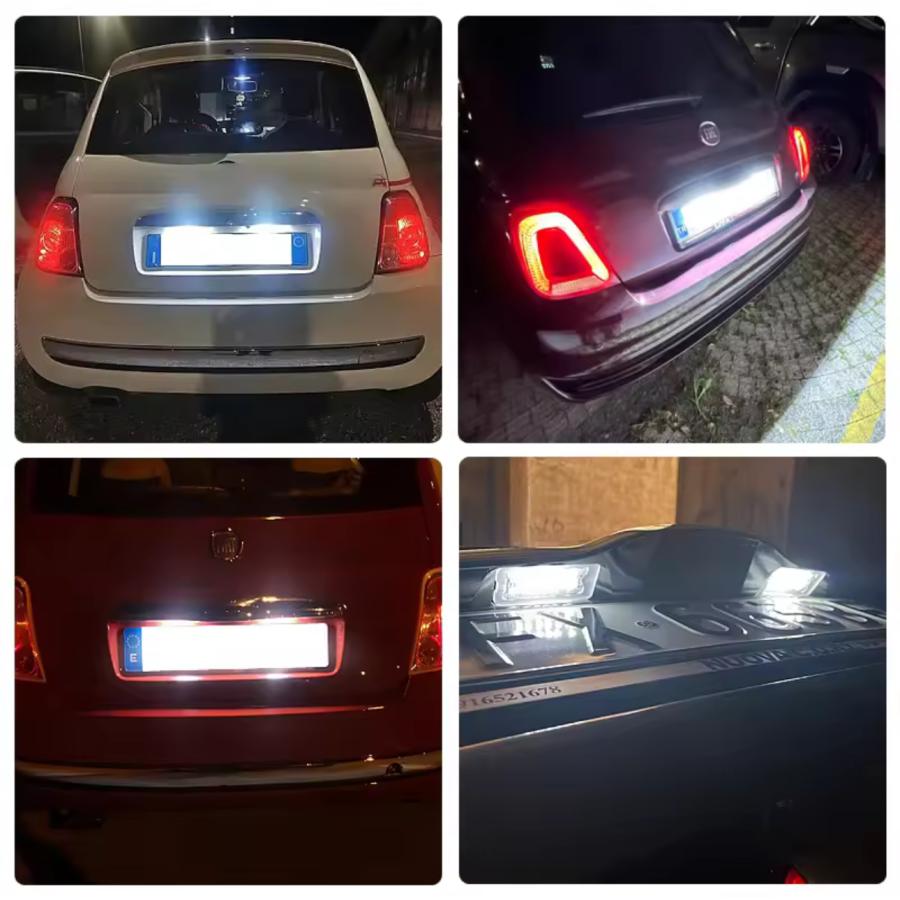 FIAT（フィアット） Abarth アバルト 500 LED ナンバー灯 ライセンス