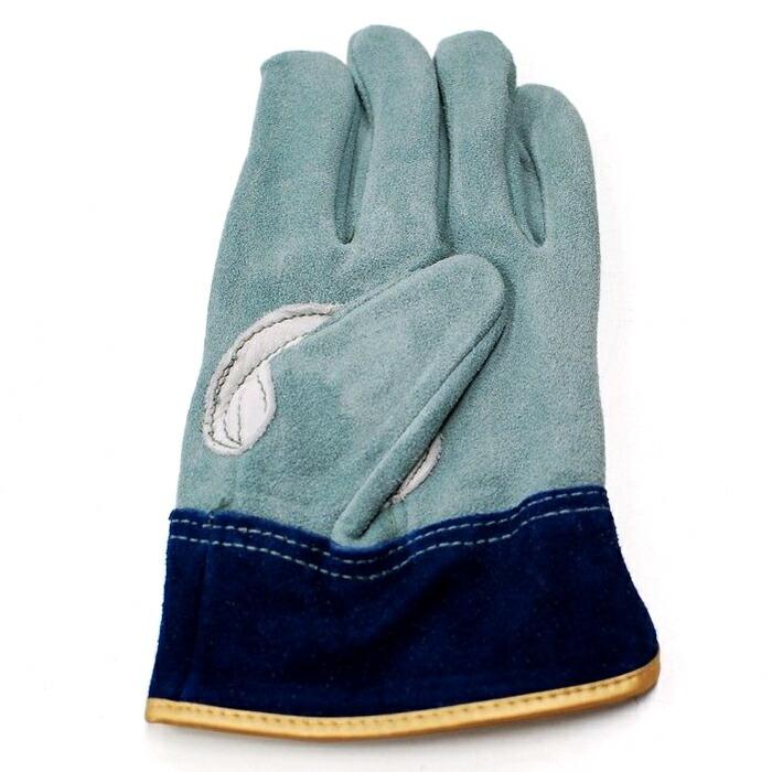 皮手袋 革手袋 牛革 Wオイル 指短め 現場作業用【10双】 ユニワールド