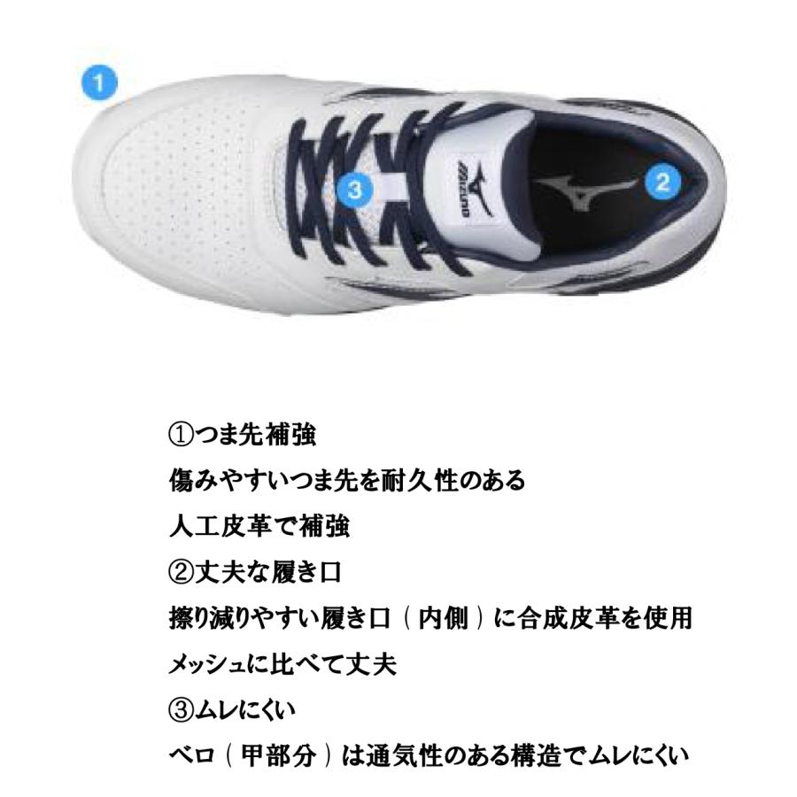 即日出荷〕 安全靴 ミズノ オールマイティ LSII 22 L F1GA210114 3本