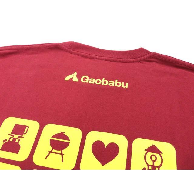 ガオバブ(Gaobabu)　オリジナルTシャツ(Aタイプ)　バーガンディ｜gaobabushop｜02