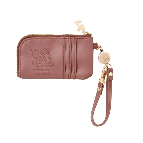 スヌーピー75周年記念 リール付きパスケース スヌーピー 定期入れ