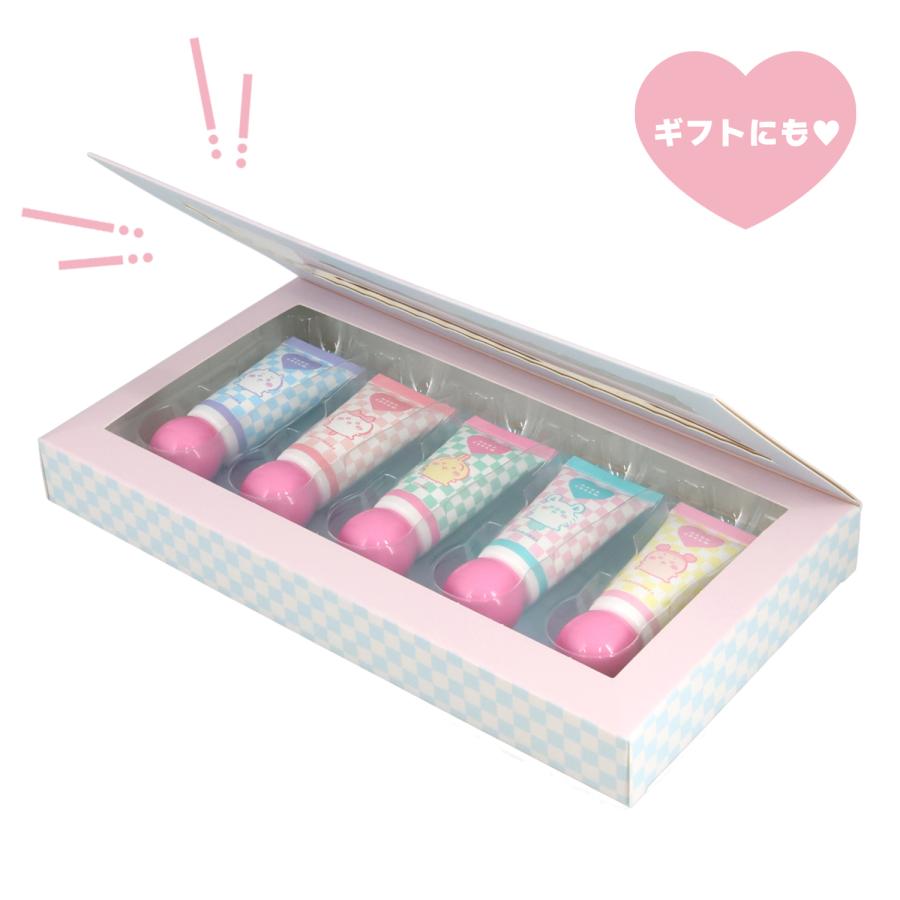 ちいかわ ハンドクリームギフトセット 5本セット しろめ リボン