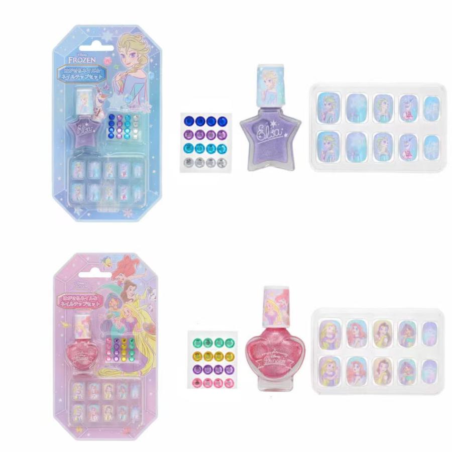 ディズニープリンセスキッズコスメ はがせるネイル＆ネイルチップ