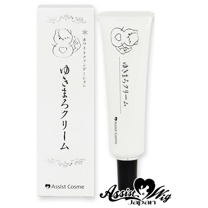 ホワイトファンデーション ゆきまろクリームAS 白 日本製 made in