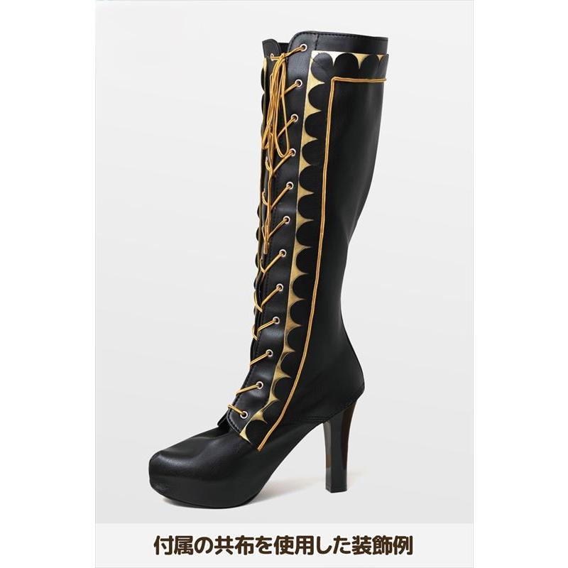 ブーツカバー 編み上げ コスプレ撮影用 フリーサイズ 全3色 レディース
