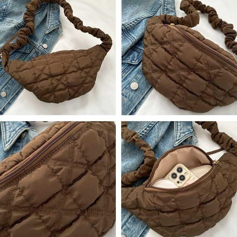 キルティングボディバッグ ショルダーバッグ オックスフォード