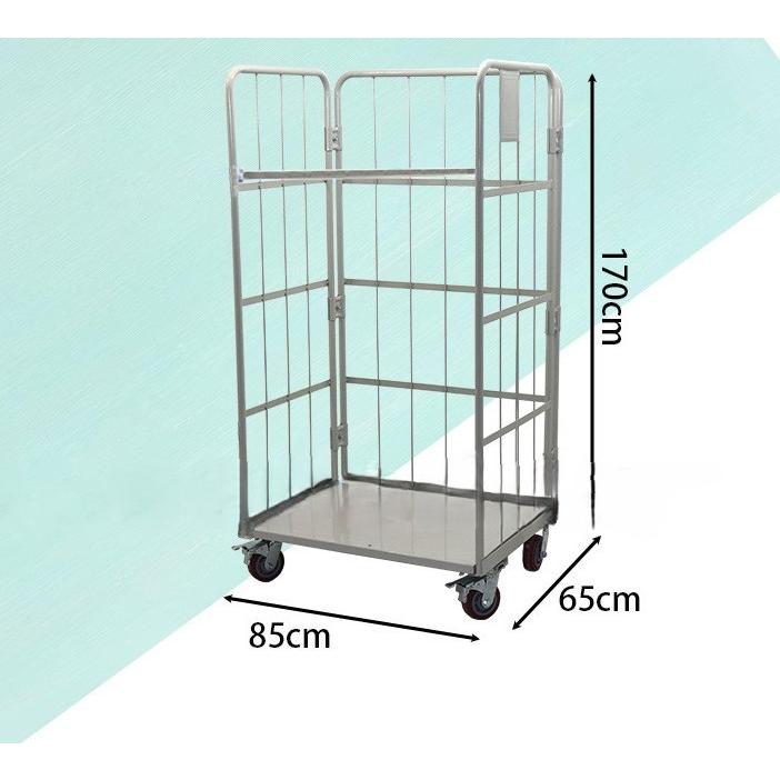 カゴ台車 w800×d600×h1700 w850×d650×h1700 パレット 耐荷重500kg