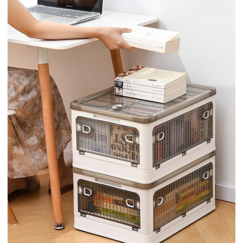 収納ボックス 折りたたみ コンテナボックス 5面開閉 衣装ケース 大容量 キャスター付き 押し入れ収納 蓋付き 積み重ね可能 衣類 布団  収納ケース 組み立て簡単 |  | 15