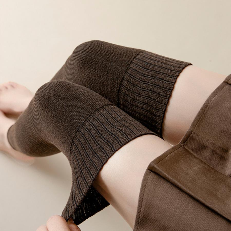 レッグウォーマー ロング 50cm 加圧 分厚い あったか 防寒 冷え取り 肉