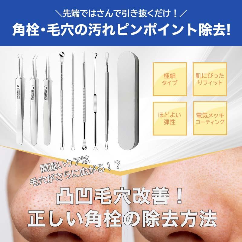 角栓取り 器具 角栓 ピンセット 除去 スティック 針 小鼻 毛穴 角栓取り 器具 角栓 ピンセット 除去 スティック 針 小鼻 毛穴
