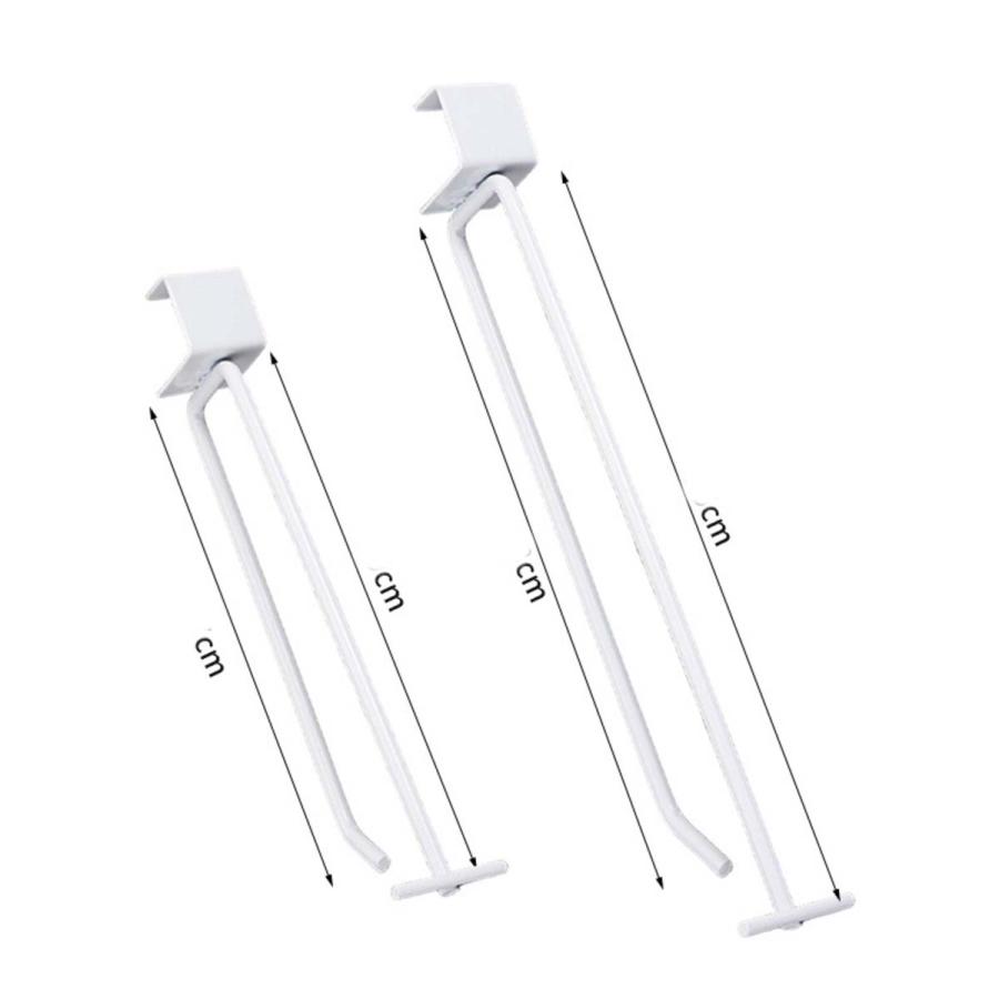 楽棚 陳列什器 オプション 2段フックPホルダー付 ゴンドラ用フック