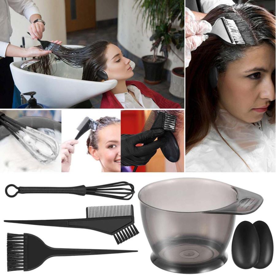 ヘアカラー 5点セット 道具 セット ヘアダイブラシ ボウル ヘアダイ 