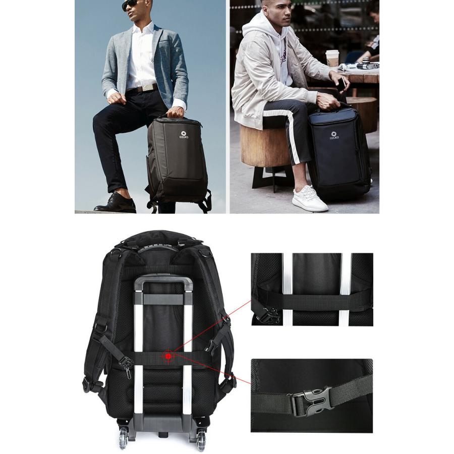 mHand 多機能リュック 9060 20L-35L ビジネスリュック 2Way 手提げ