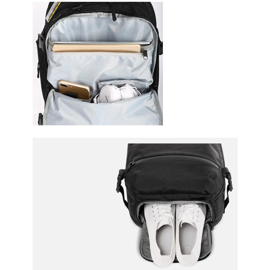 mHand 多機能リュック 8983 36-55L ビジネスリュック 2Way 手提げ 通勤