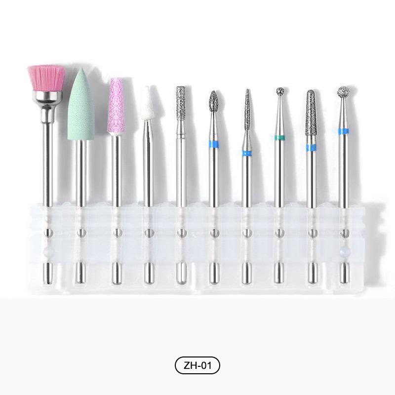 Four. ネイルビット 10本セット gj0286 ネイルマシン ネイルドリル