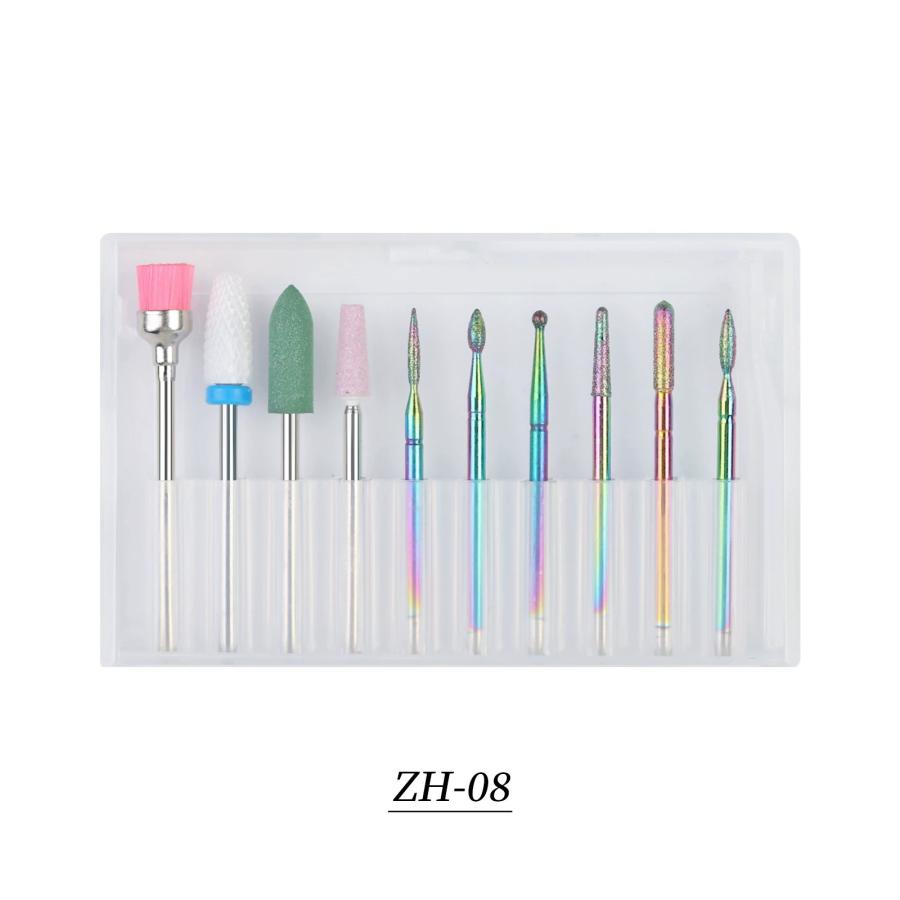 Four. ネイルビット 10本セット gj0286 ネイルマシン ネイルドリル