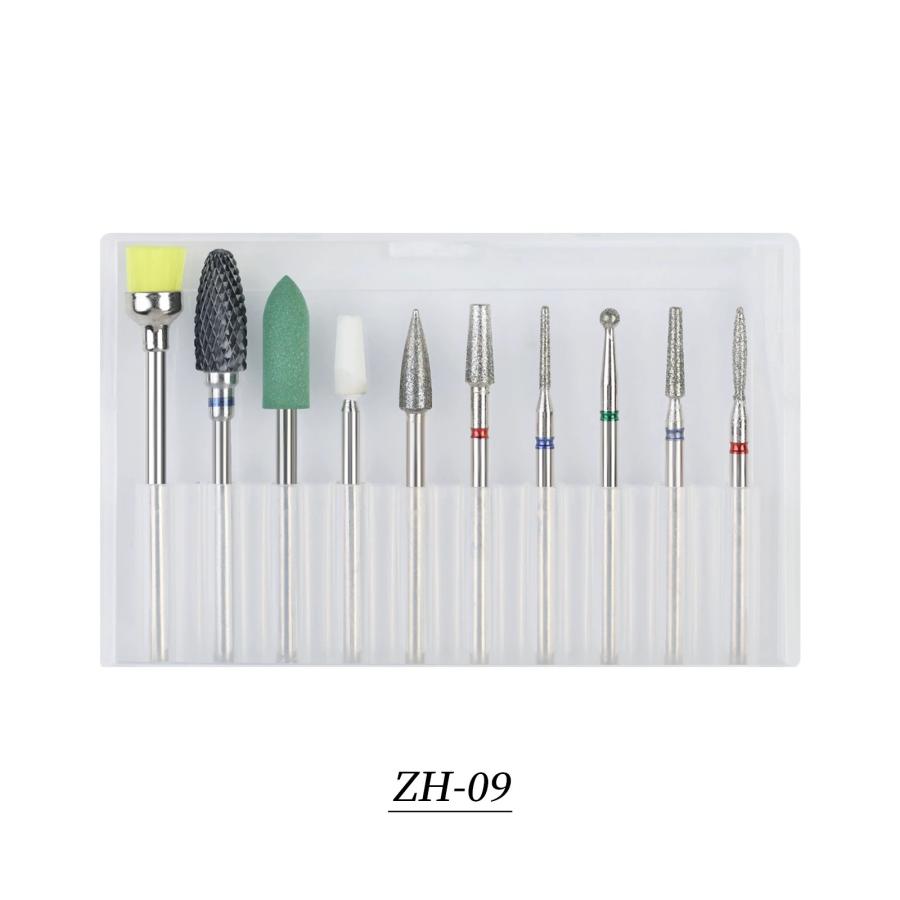 Four. ネイルビット 10本セット gj0286 ネイルマシン ネイルドリル