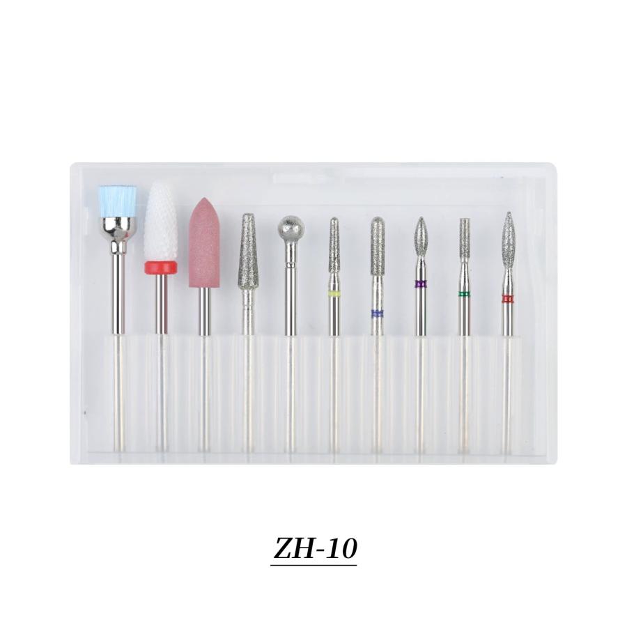 Four. ネイルビット 10本セット gj0286 ネイルマシン ネイルドリル