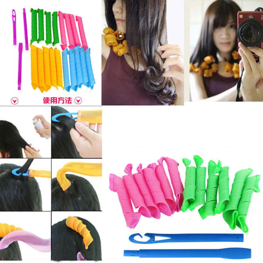 寝グセカールヘア 巻き髪 パーマ ヘアアイロン ドライヤー カール