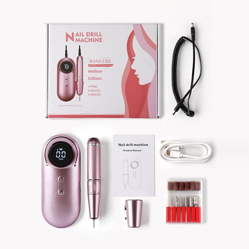 携帯用ネイルマシーン ワイヤレス充電タイプ UV-301 電動ネイルマシン