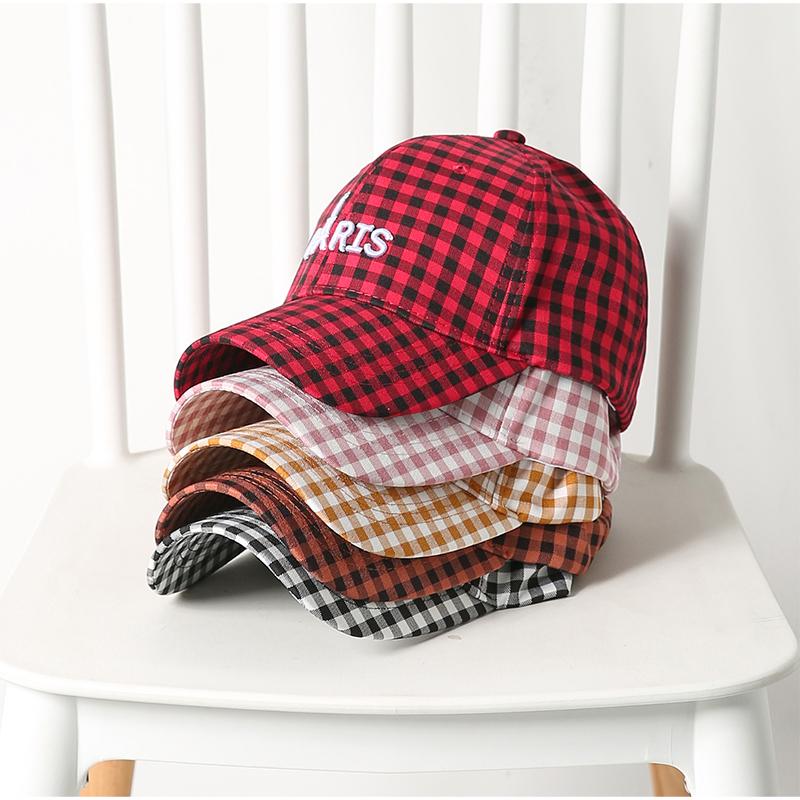 ギンガムチェック ロゴキャップ CAP チェック ロゴ入り 帽子 ギンガムチェック ロゴキャップ CAP チェック ロゴ入り 帽子