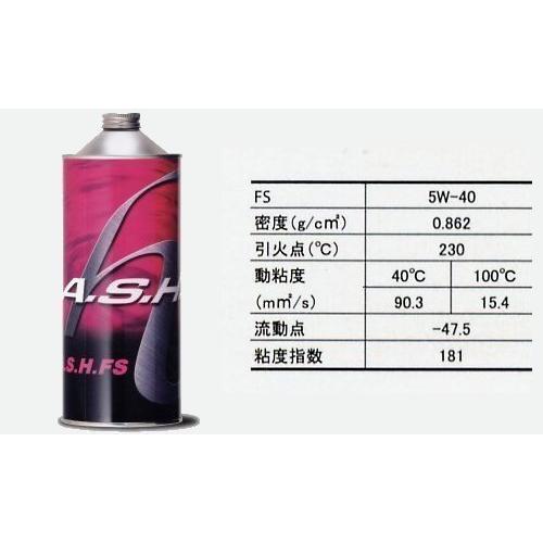 A.S.H.（アッシュ）FS 5W-40　9缶　ashオイルの画像